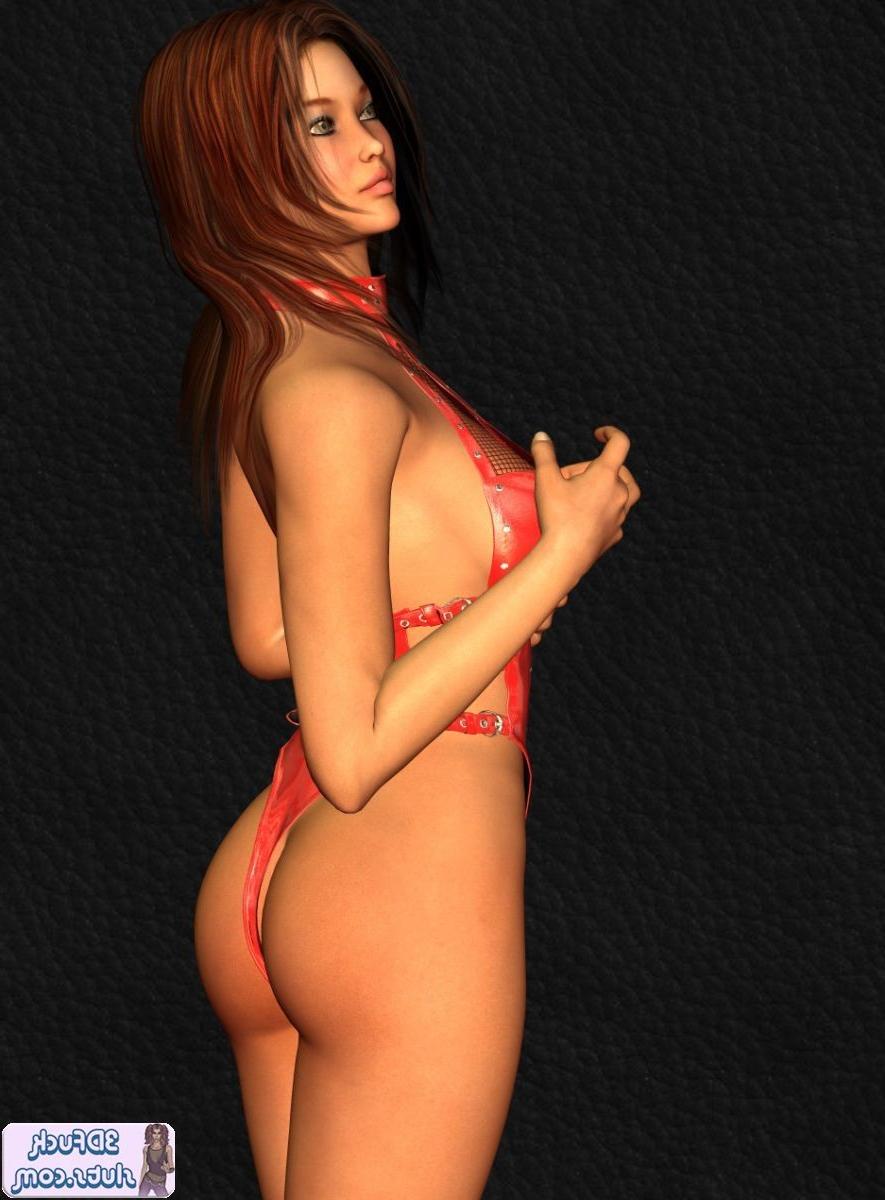 16P Toon girl posing in kinky outfit