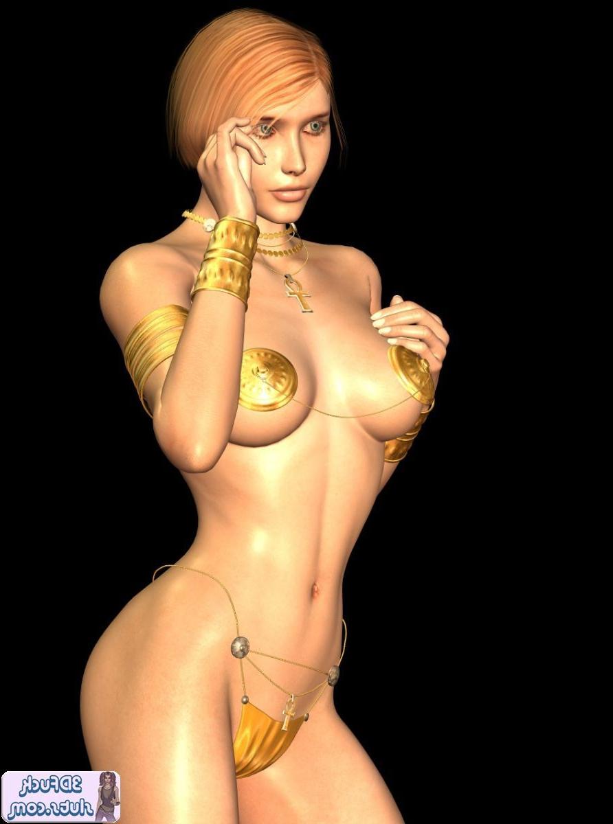 16P Toon girl with nipple pasties poses