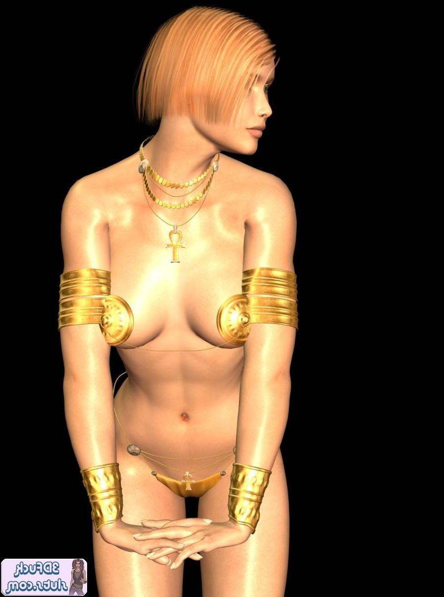 16P Toon girl with nipple pasties poses