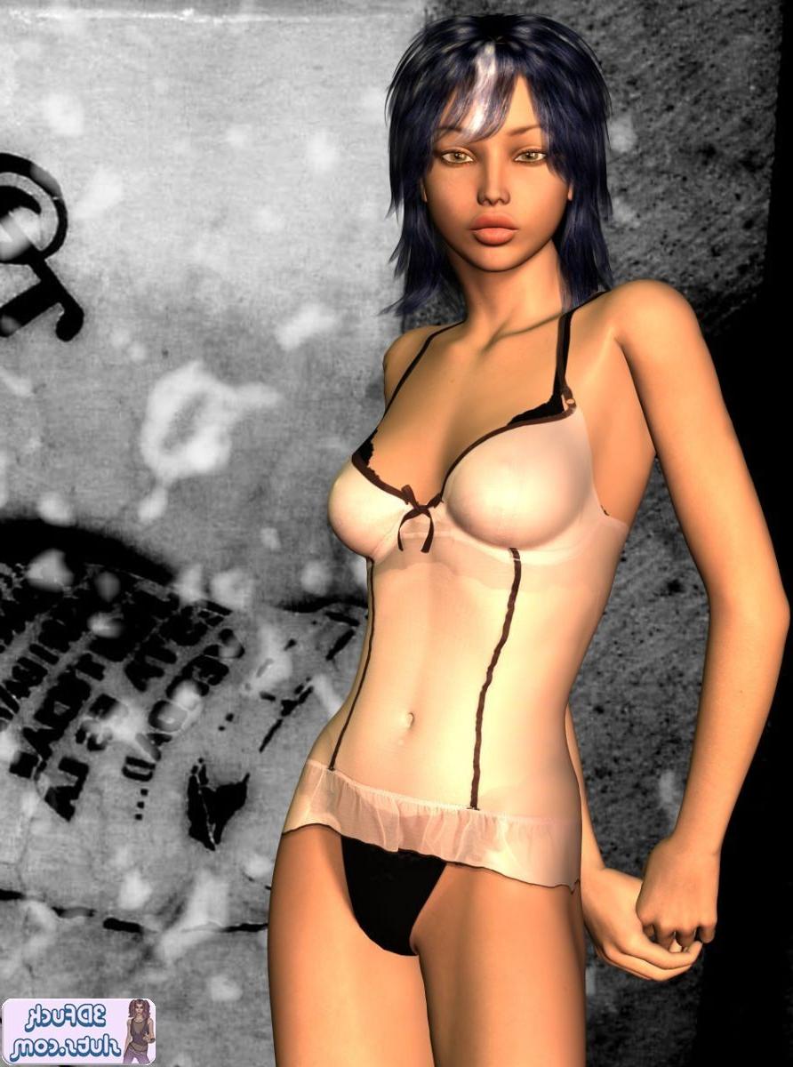 16P Toon girl poses in lingerie