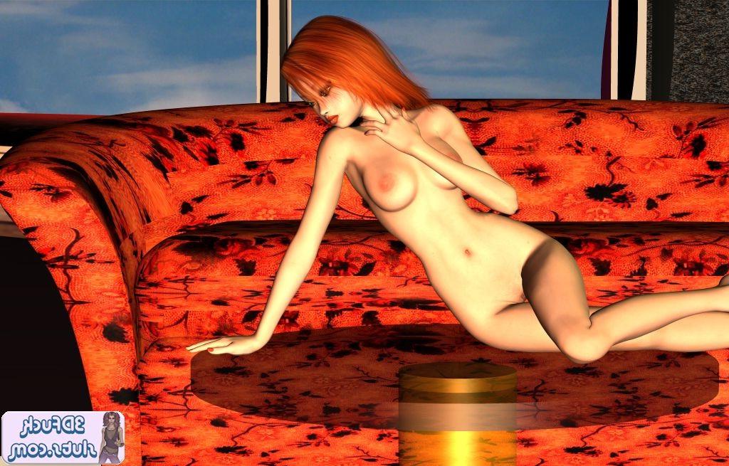 16P Cute naked redhead toon