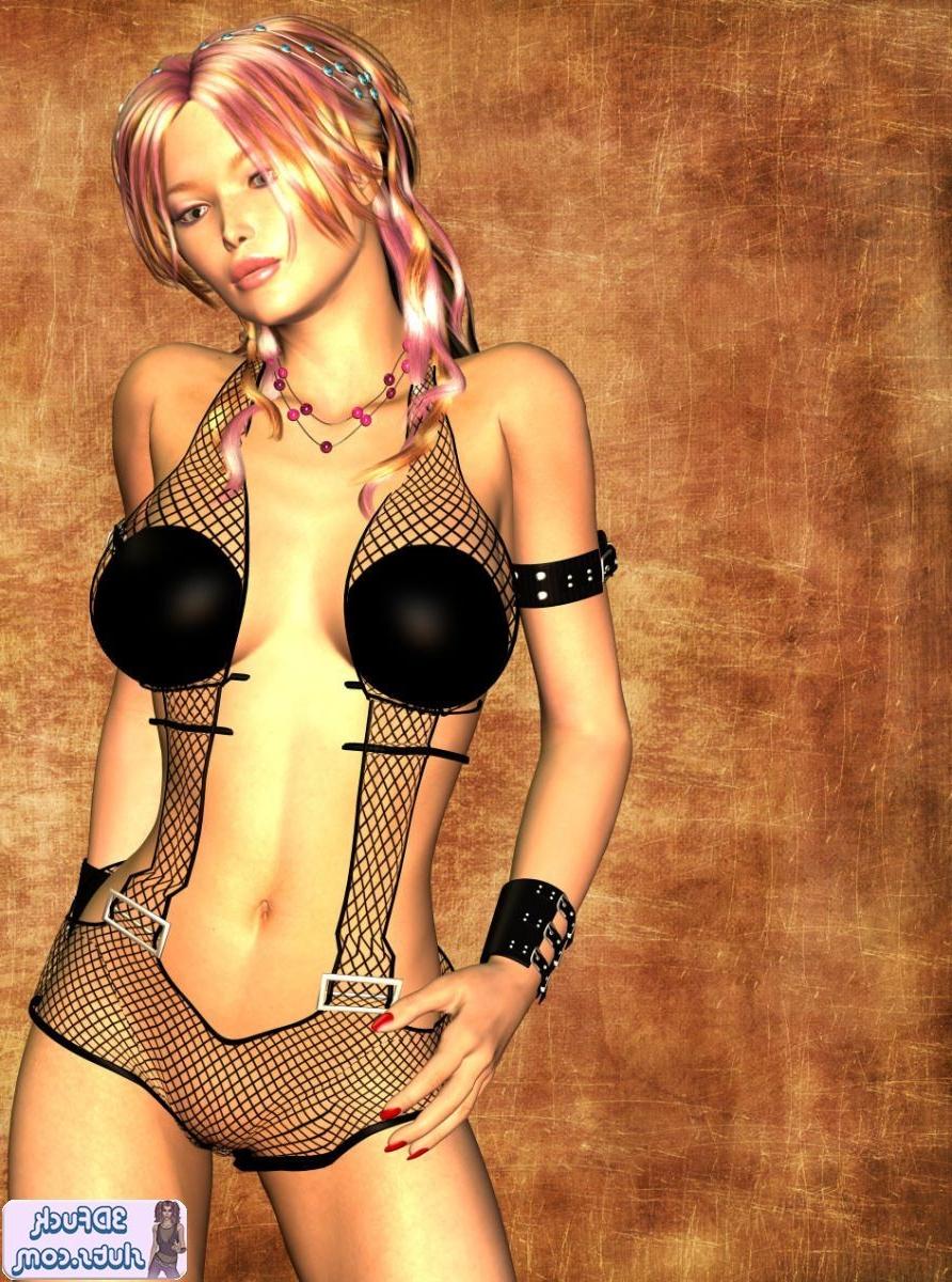 16P Sexy toon girl in fishnet