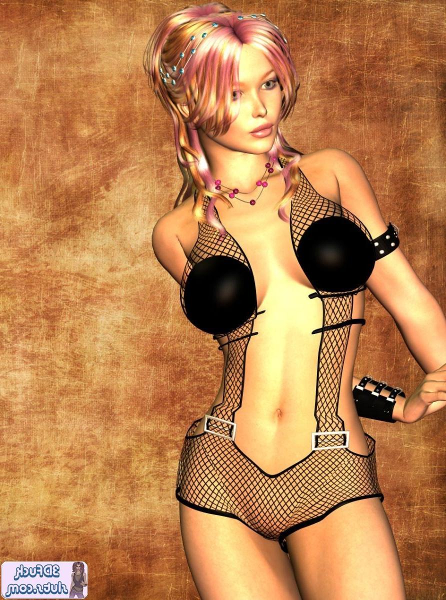 16P Sexy toon girl in fishnet