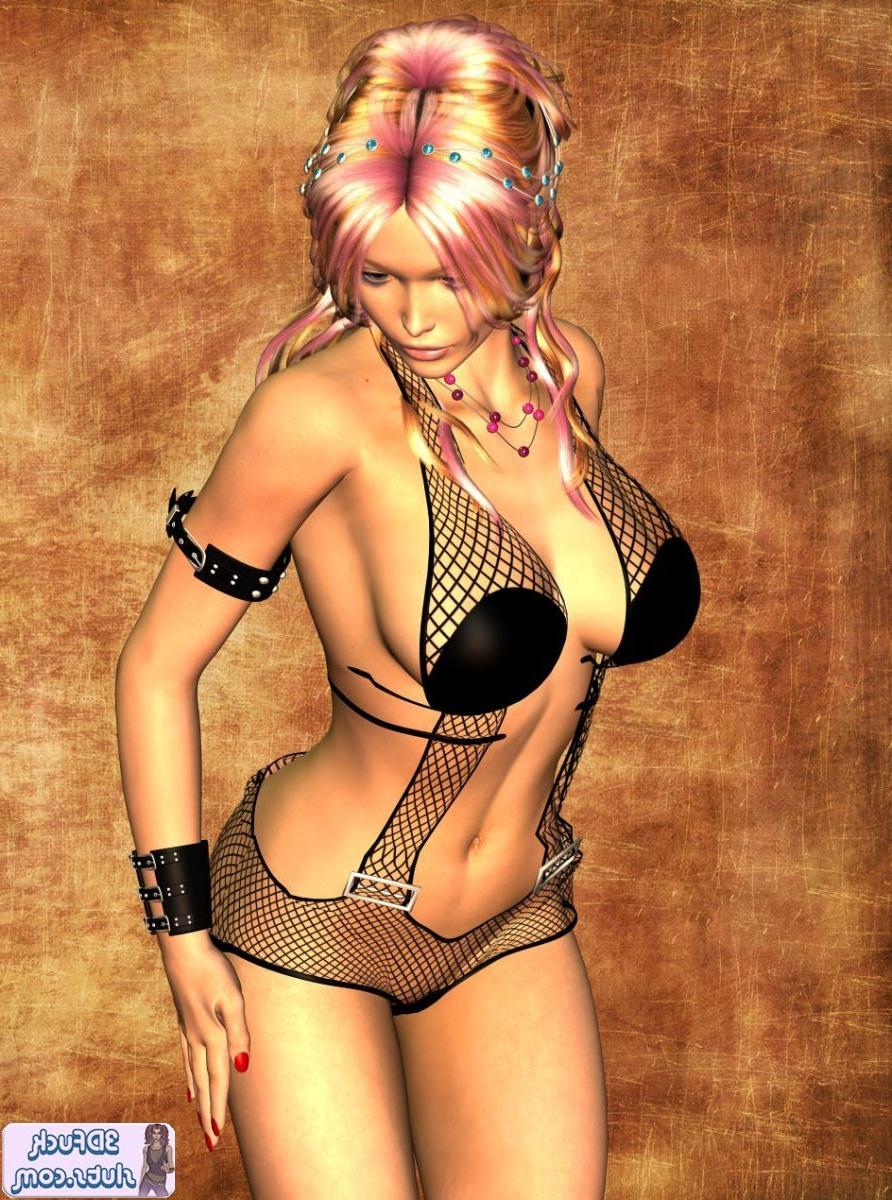 16P Sexy toon girl in fishnet
