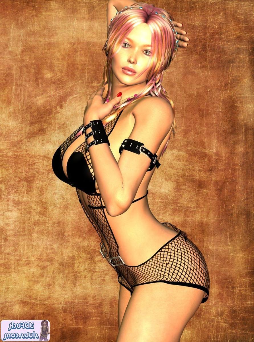 16P Sexy toon girl in fishnet