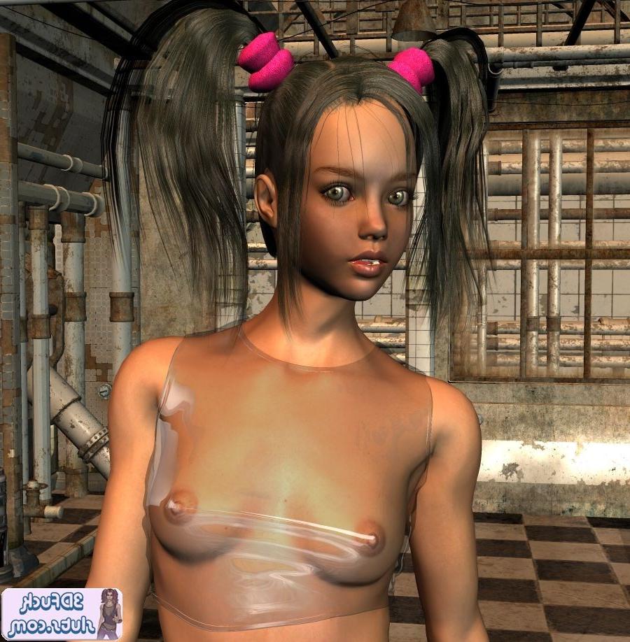 16P Clear clothes on this toon babe