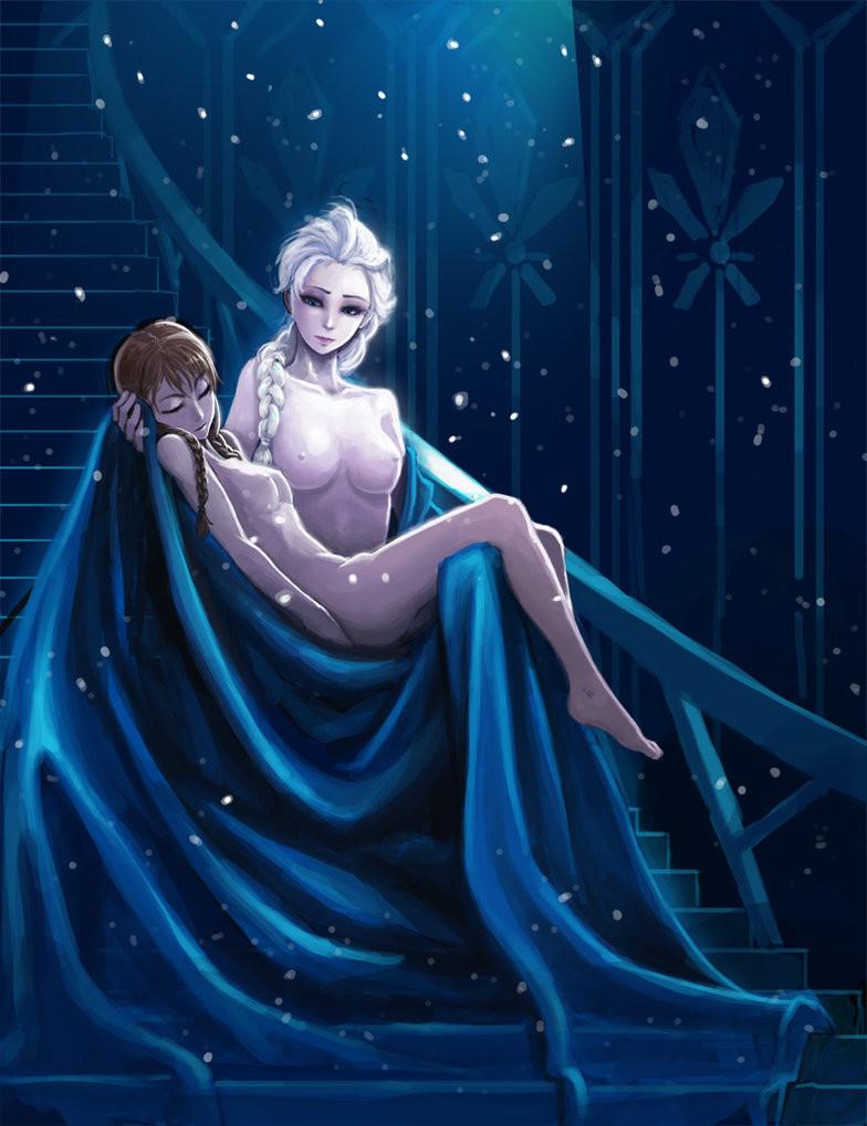 11P Frozen Elsa Anna nude porn