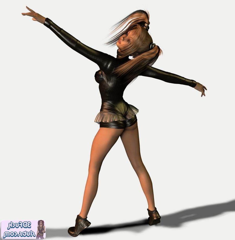 16P Toon in black skirt and pigtails