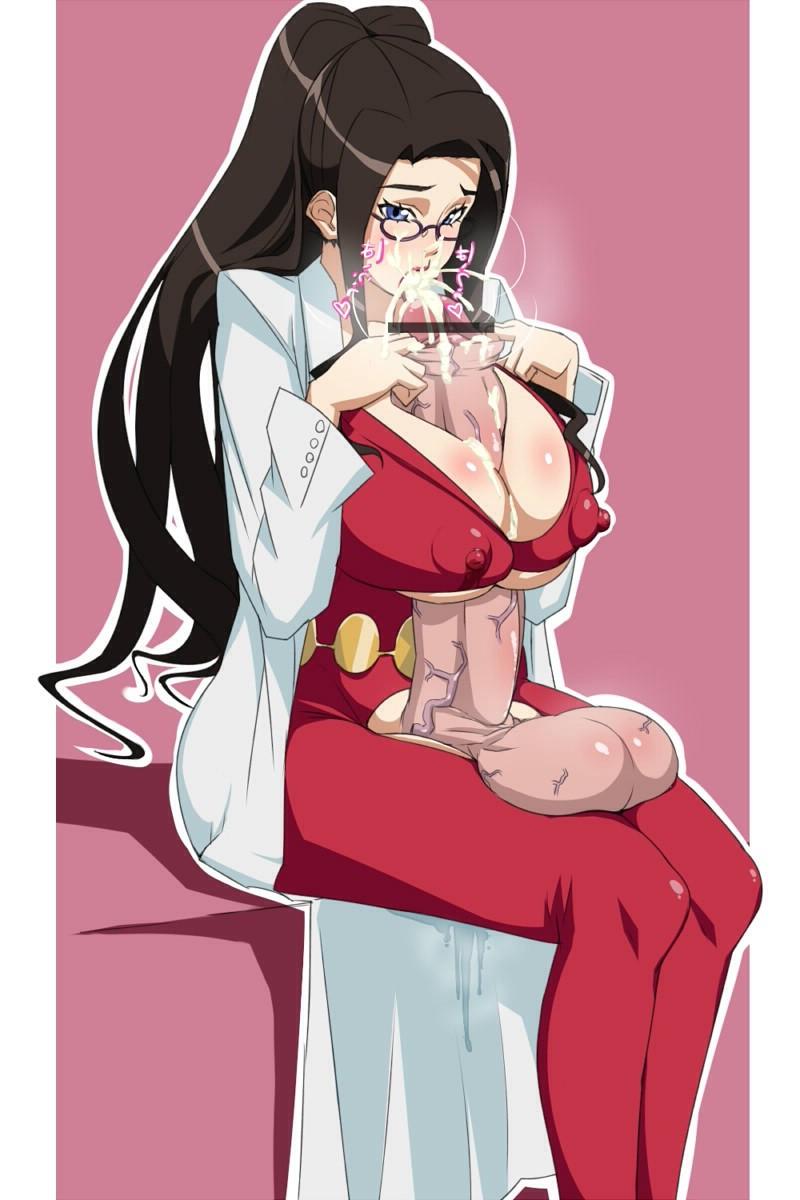10P Futanari self tittyfucking