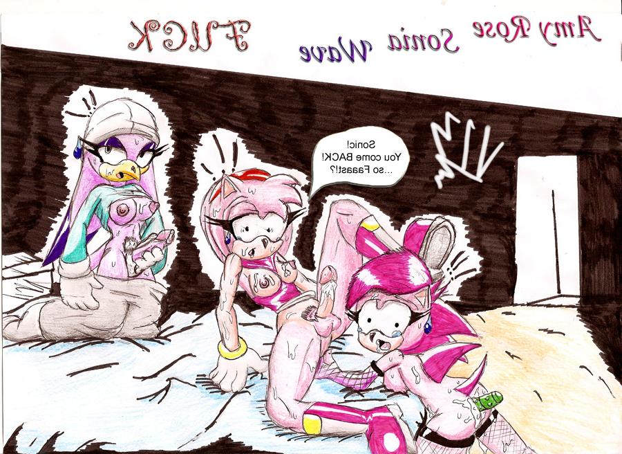 10P Amy Rose from Sonic as futa
