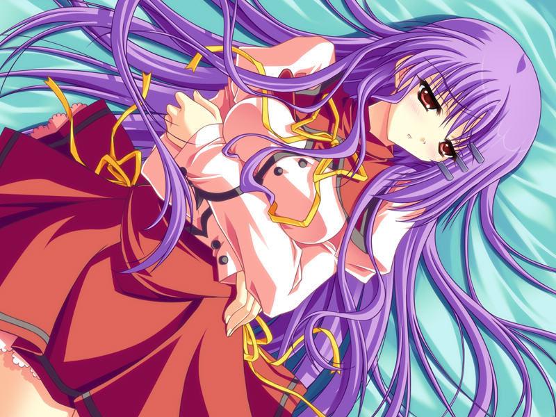 14P Lonely virgin hentai sweetie shows off her big pale titties