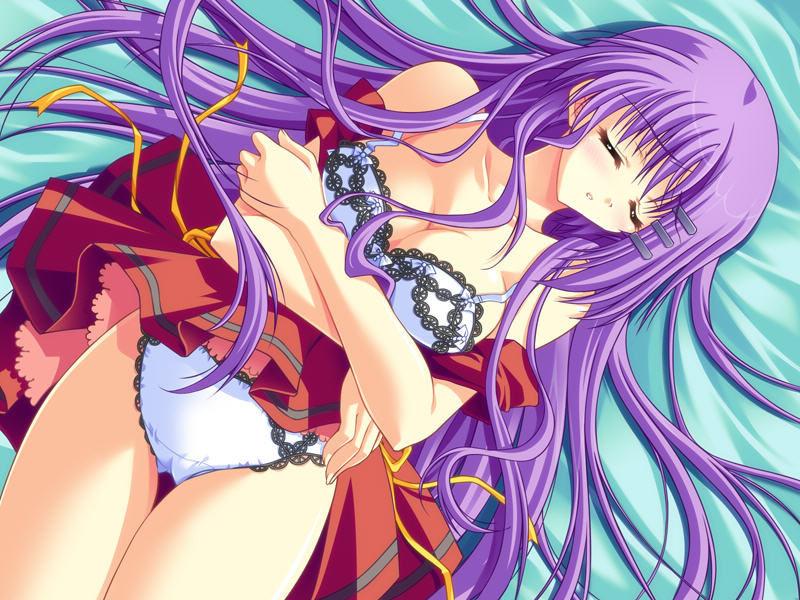 14P Lonely virgin hentai sweetie shows off her big pale titties