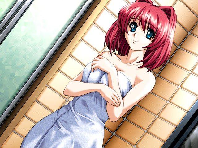 14P Gorgeous young redhead housewifes nipples peek throug her apron