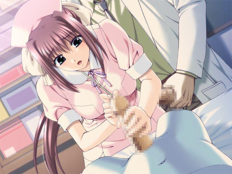 14P Cute brunette nurse with big tits gives lucky patient a handjob
