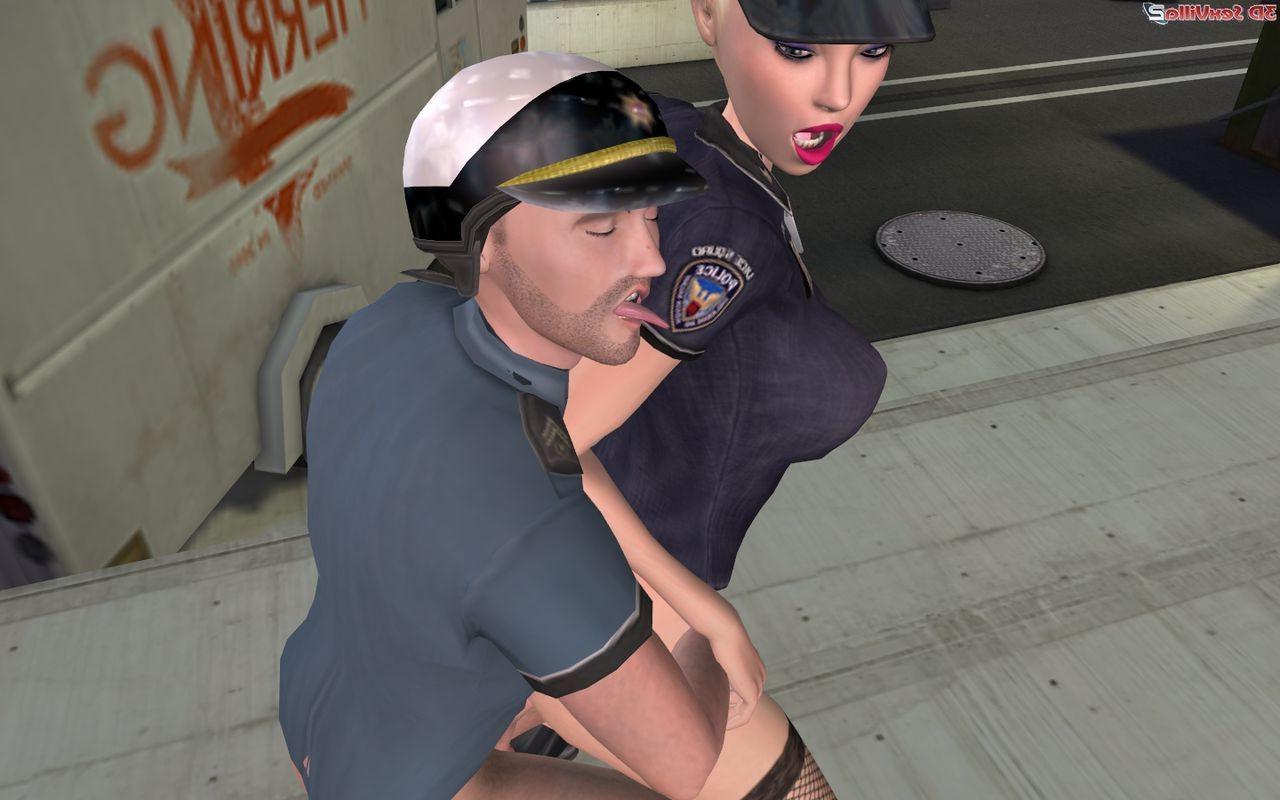 16P Horny cg cops shagging in a backalley