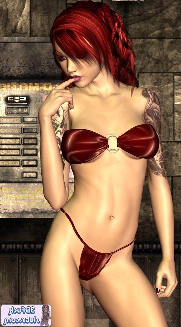 16P 3D toon redhead