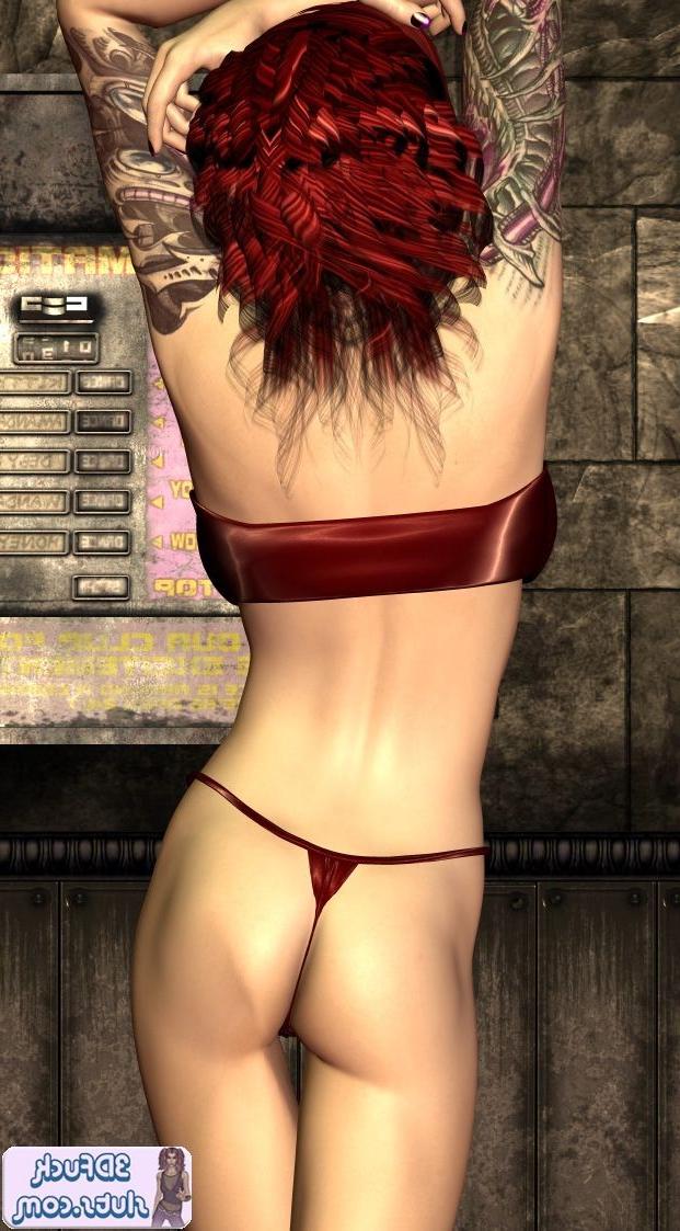 16P 3D toon redhead