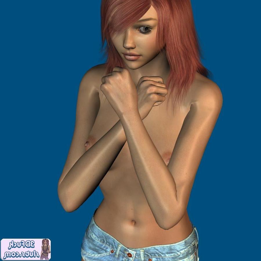 16P Toon girl in shorts and shoes