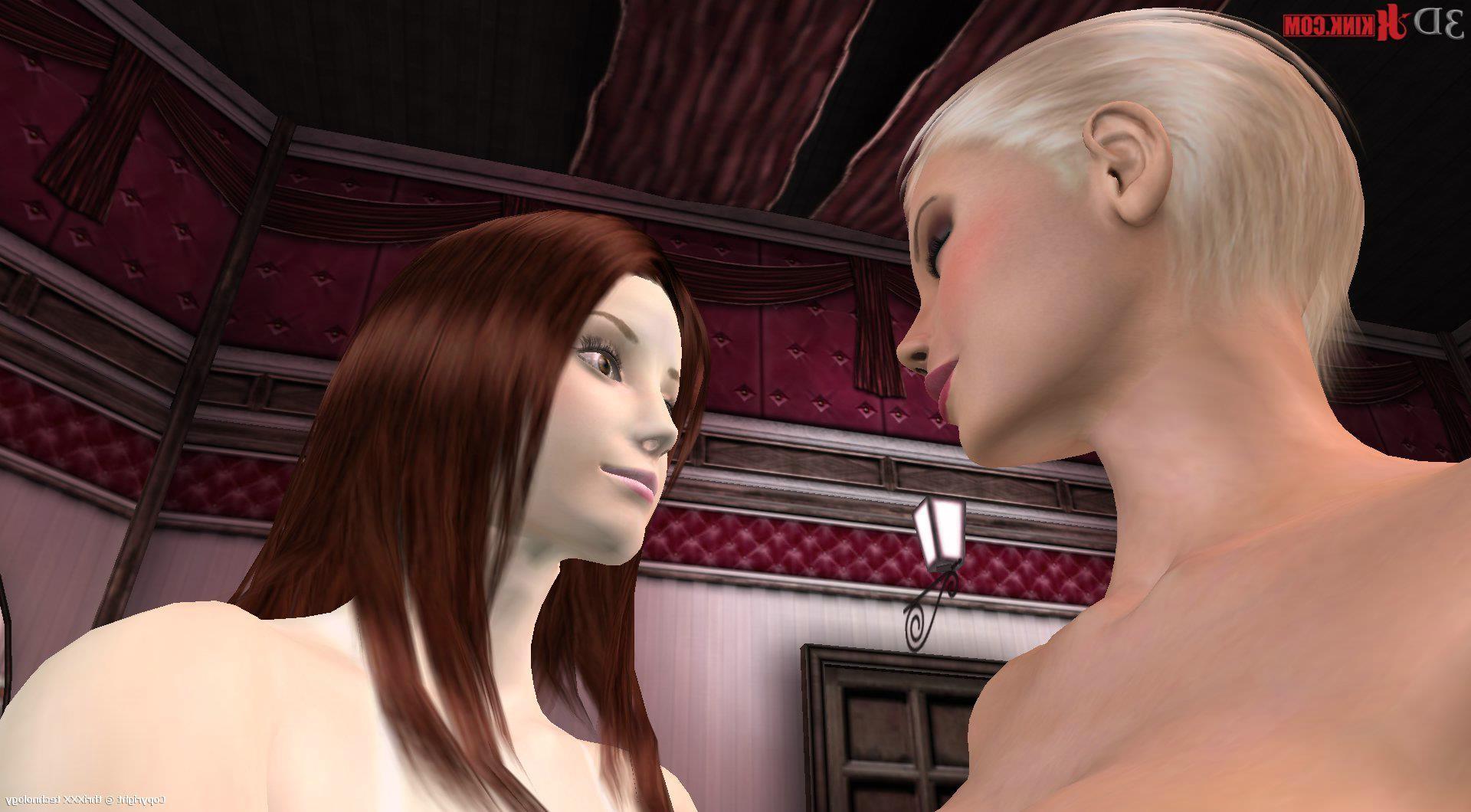 24P Lesbian dildo sex action created in 3D interactive fetish game