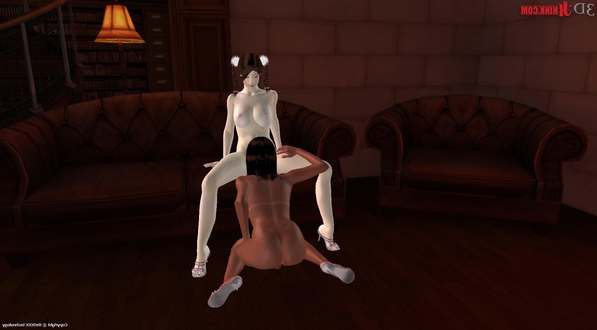 24P Threesome group sex created in virtual fetish 3d sex game!
