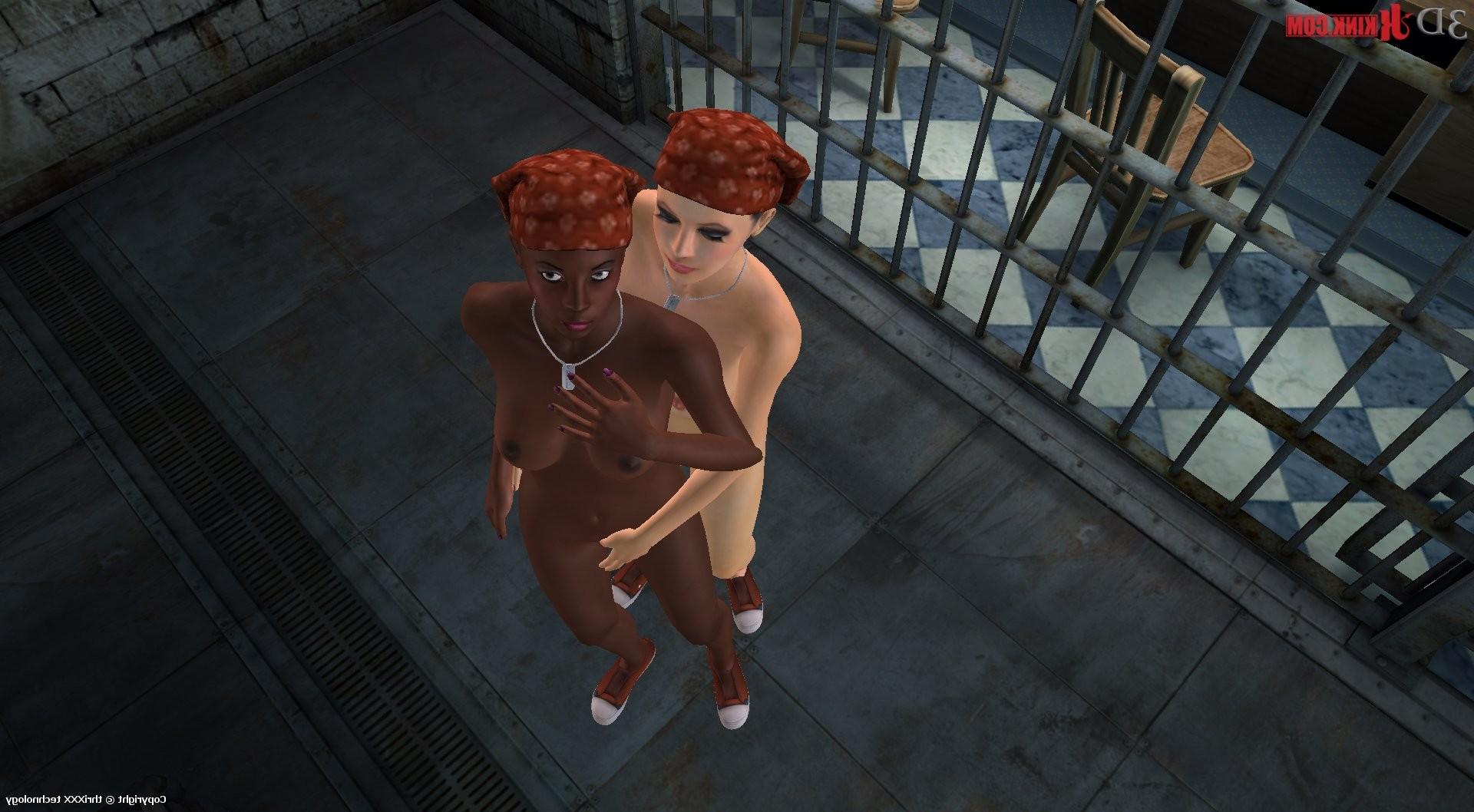 24P Interracial lesbian sex created in virtual fetish 3d sex game!