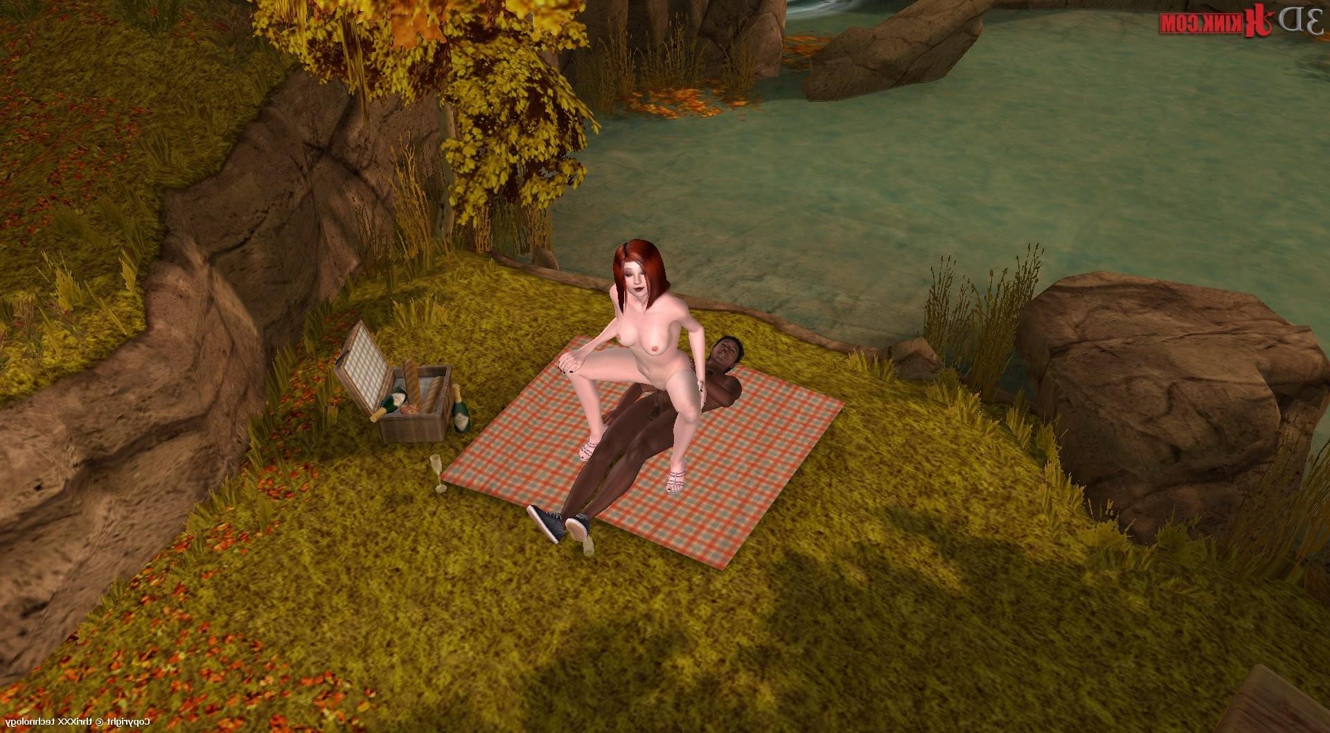 24P Interracial sex action created in virtual fetish 3d sex game!