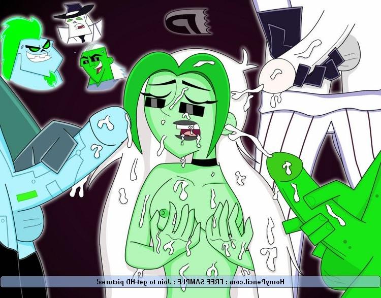 12P Many cocks and much sperm for Dany Ghost whores