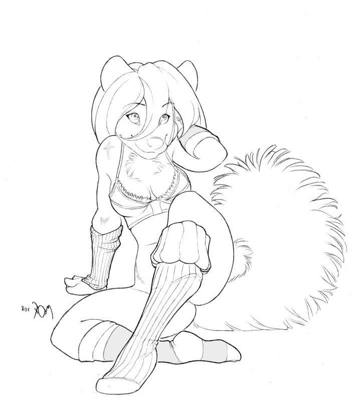 12P Eager furry chicks toying with themselves