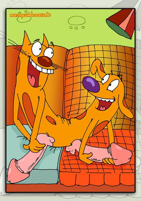 12P Cat and Dog spend a lovely evening masturbating each others big fat cocks until 