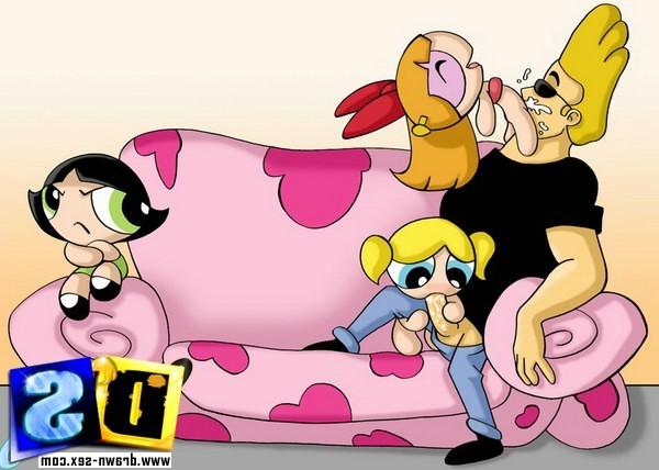 12P The Powerpuff Girls serving giant shlongs