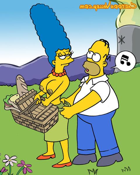 12P Marge surprises Homer at work with a food basket, inviting him to a naughty picn