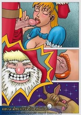 12P When Jenny saw Santa climbing down her chimney, she was surprised since she neve