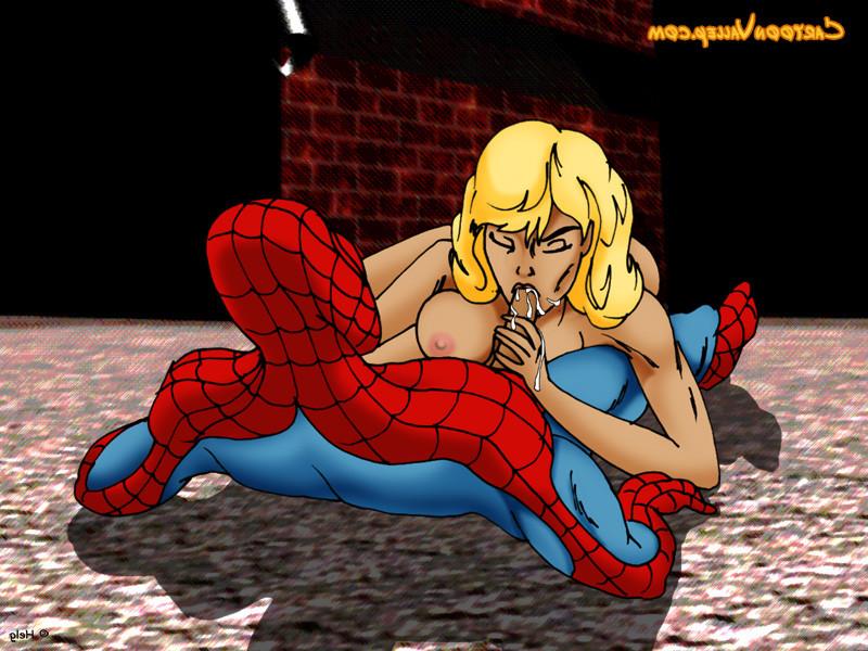 12P Spiderman gets so hard, he spider fucks Gwen in all kind of positions only a sup