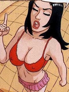 12P Sexy comics brunette dominates a well-hung dude