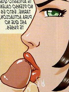 12P Sexy comics brunette dominates a well-hung dude