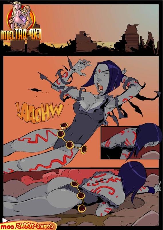 12P Raven Vs Slade in a Teen Titan Battle