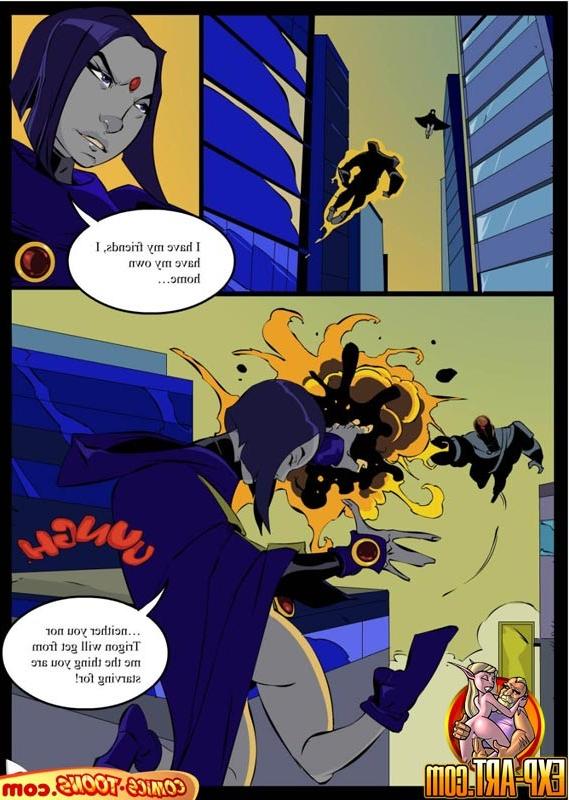 12P Raven Vs Slade in a Teen Titan Battle