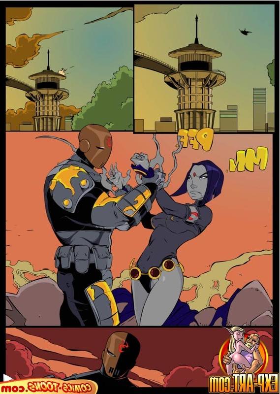 12P Raven Vs Slade in a Teen Titan Battle