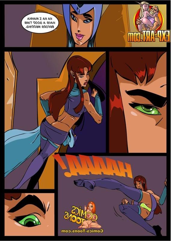 12P Teen Titan Starfire having lesbian sex