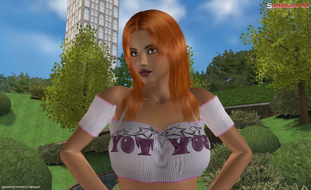16P Normal day in a park for a busty 3d animated slut