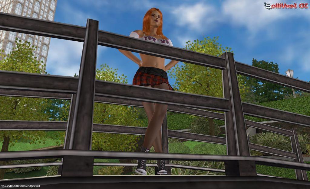 16P Normal day in a park for a busty 3d animated slut