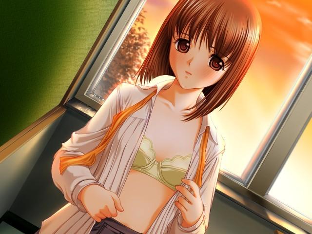 15P Sizzling hentai chick kissing with lust a handsome dude
