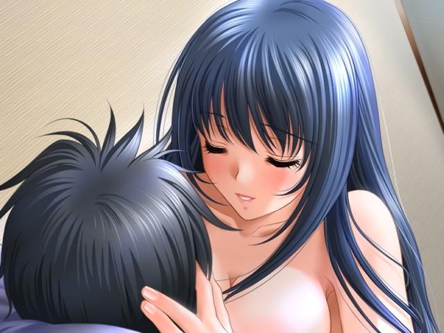 15P Sizzling hentai chick kissing with lust a handsome dude