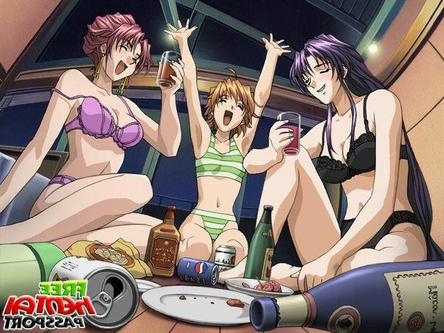 15P Three uninhibited hentai girls touching their perfect bodies with lust