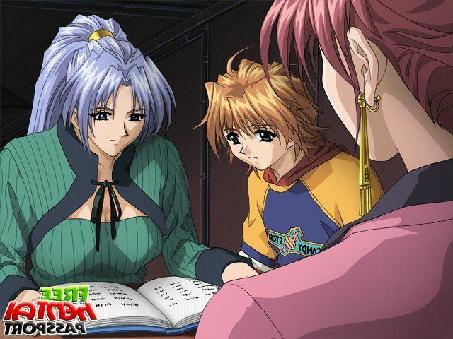 15P Three uninhibited hentai girls touching their perfect bodies with lust