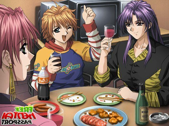 15P Three uninhibited hentai girls touching their perfect bodies with lust