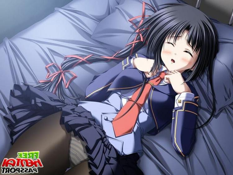 15P Petite hentai cutie touching her round breasts and wet cooshie with lust