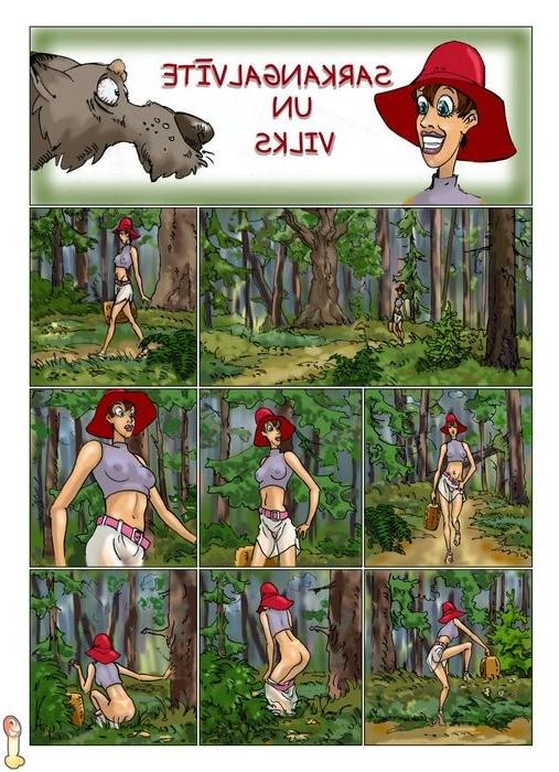 9P Nyphomaniac Red Cap scares off a wolf  Tentacled sea creature