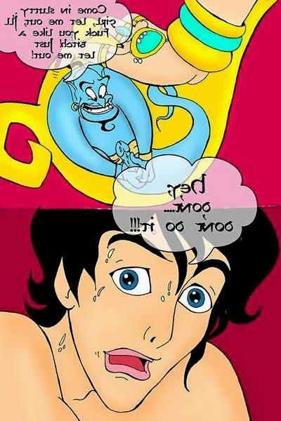 12P Virgin Jeannie strokes shy Aladdin untill gets banged
