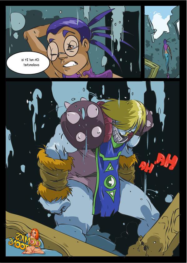 12P Frost slams the handle of his magic sword down Tarraneeâ€™s pussy